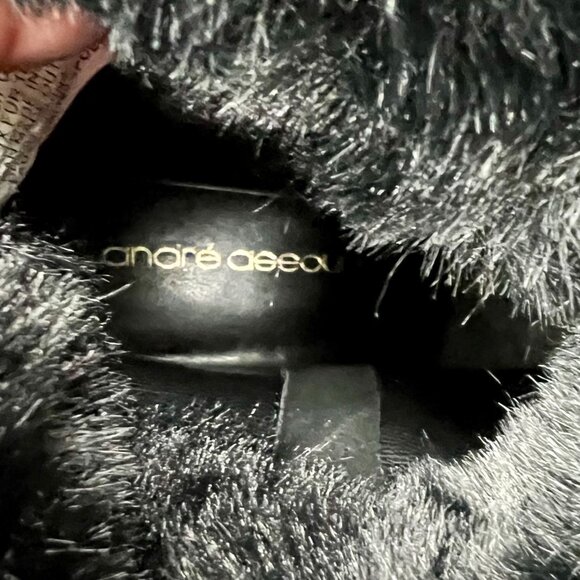 Andre Assous Milana Women's Boots Fur Trim/fold down Water Resistant Suede 6 NEW - Picture 14 of 16